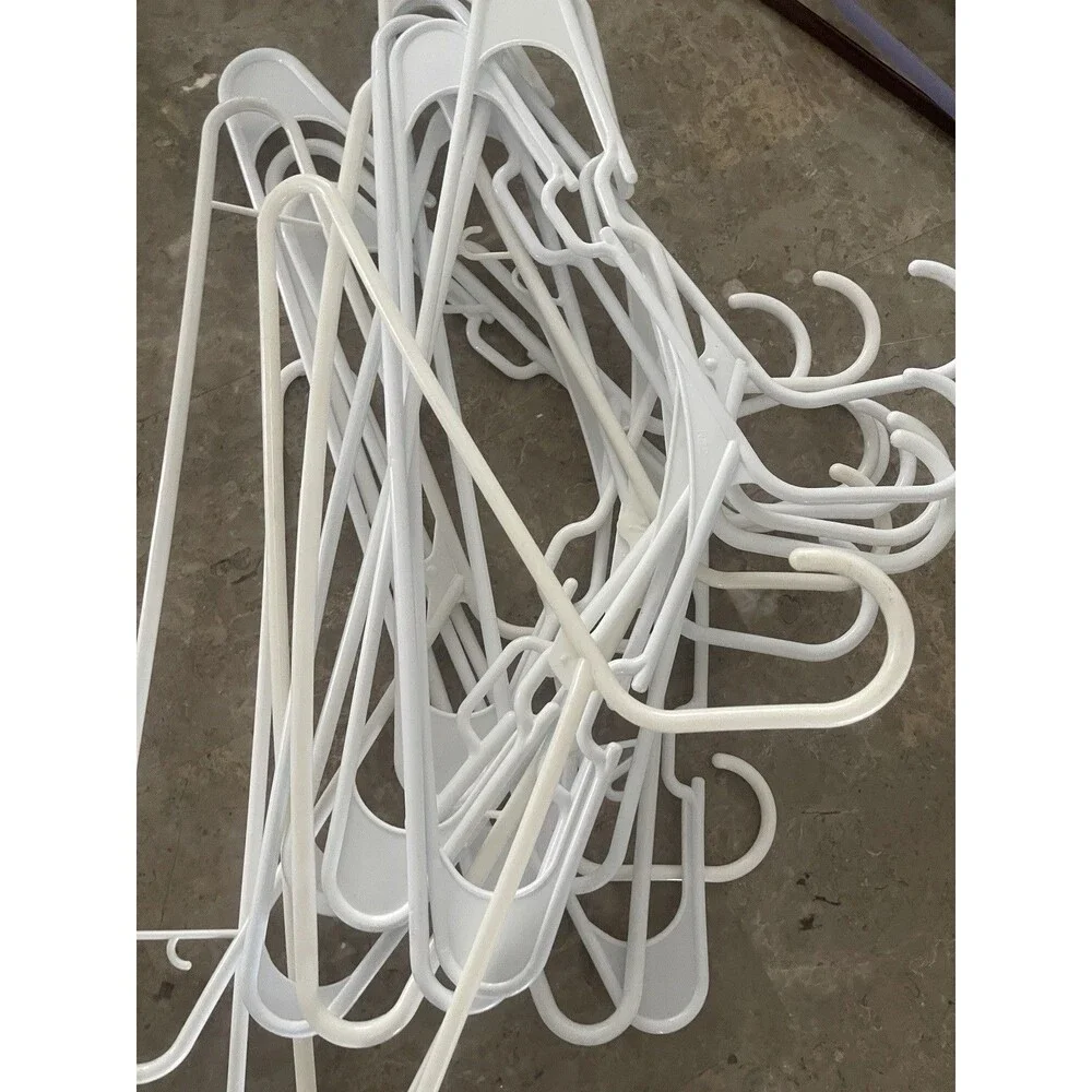 Plastic Hangers Heavy Duty Clothes Hangers Lot 60 Multicolor Bulk Closet Organi